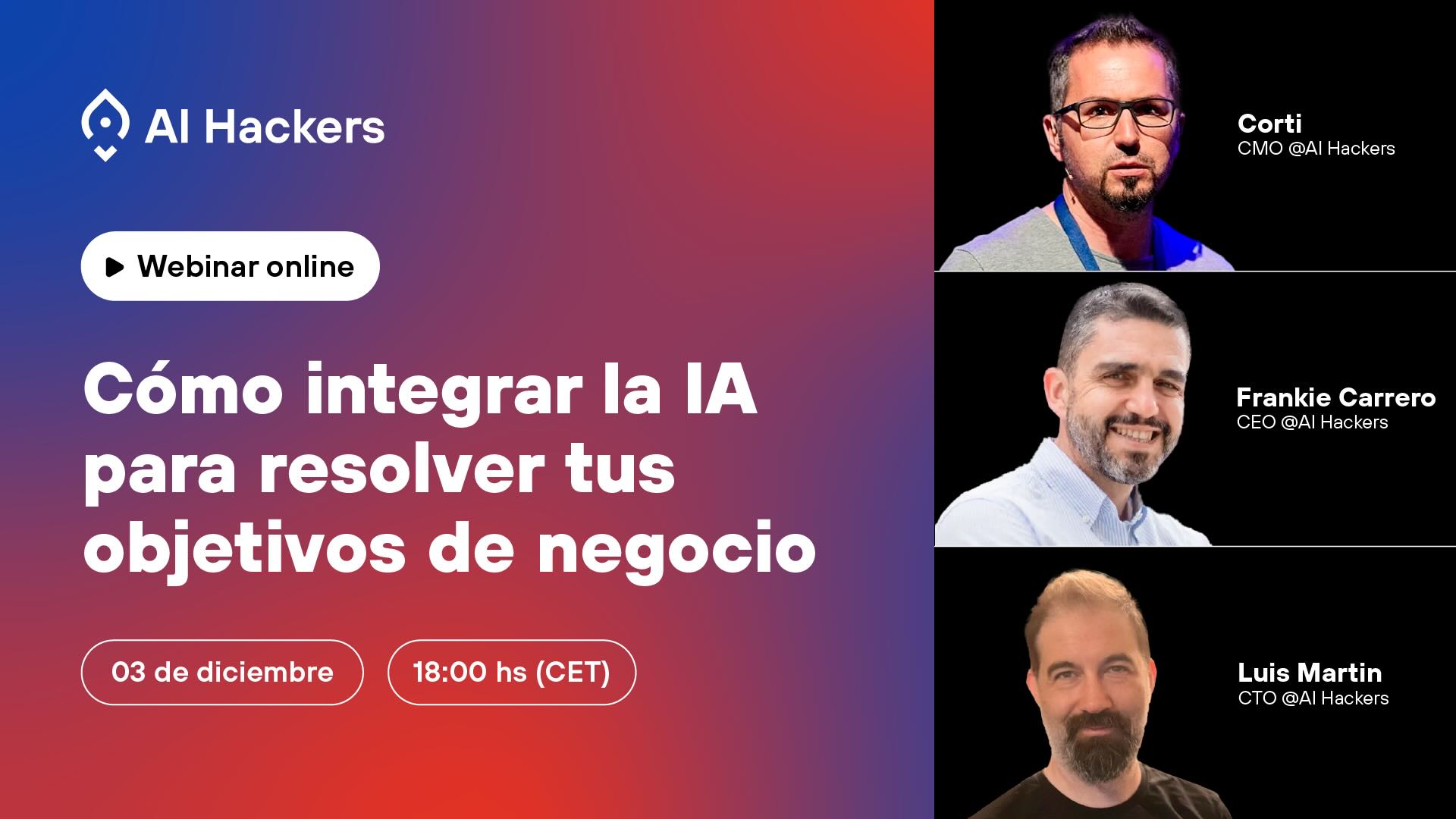 [WEBINAR] Integra la IA en tu negocio y alcanza tus objetivos